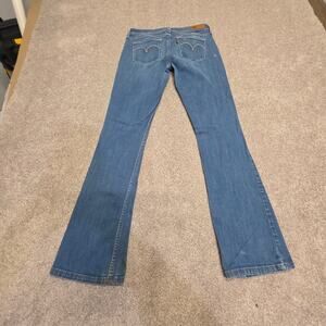 Y2K vintage retro Low Rise Bootcut Skinny Denim Levis Demi Curve sz 7/28